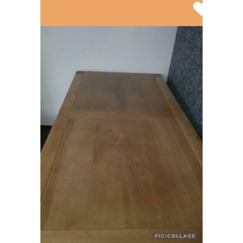 Eikenhouten tafel 180x90
