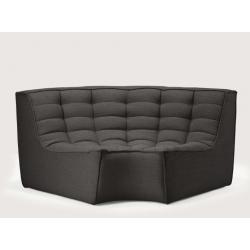Ethnicraft N701 bank: rond hoekelement   N701 bank: 2-zits