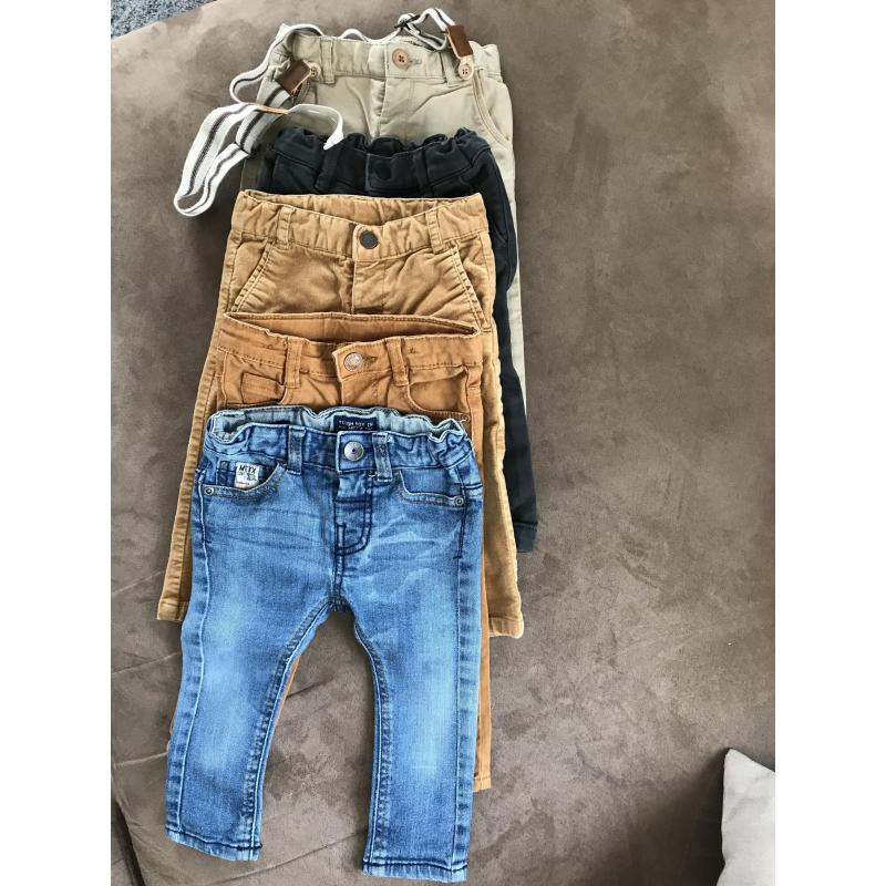 Pakketje kleding jongens (21 stuks) maat 74