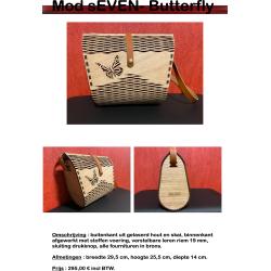 Houten handtas Cara-Cara Butterfly-Collection