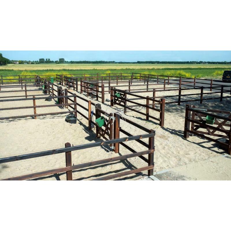 Veld's bouwpakket, omheining, weide paddock rijbak