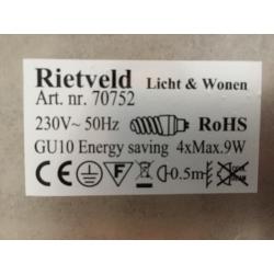 3 sets van 4 opbouwspots