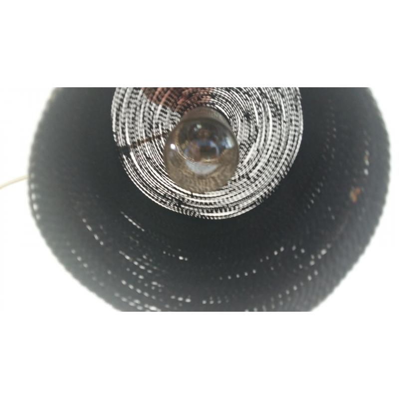 Vintage hanglamp van verkoperd staaldraad