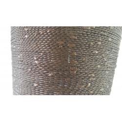 Vintage hanglamp van verkoperd staaldraad