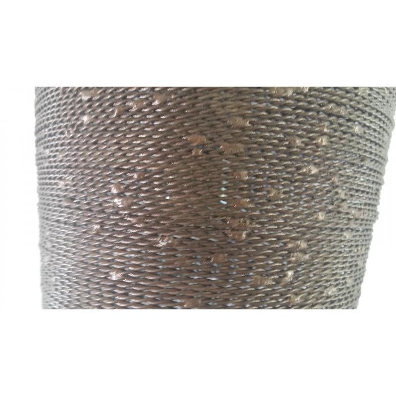 Vintage hanglamp van verkoperd staaldraad