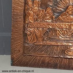 Bronzen plaquette Laatste Avondmaal