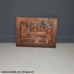 Bronzen plaquette Laatste Avondmaal