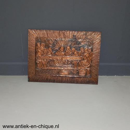 Bronzen plaquette Laatste Avondmaal