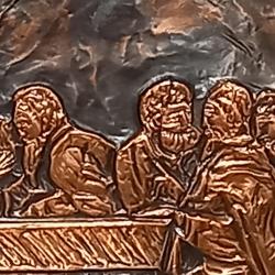Bronzen plaquette Laatste Avondmaal
