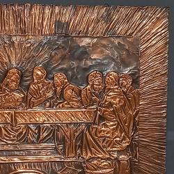Bronzen plaquette Laatste Avondmaal