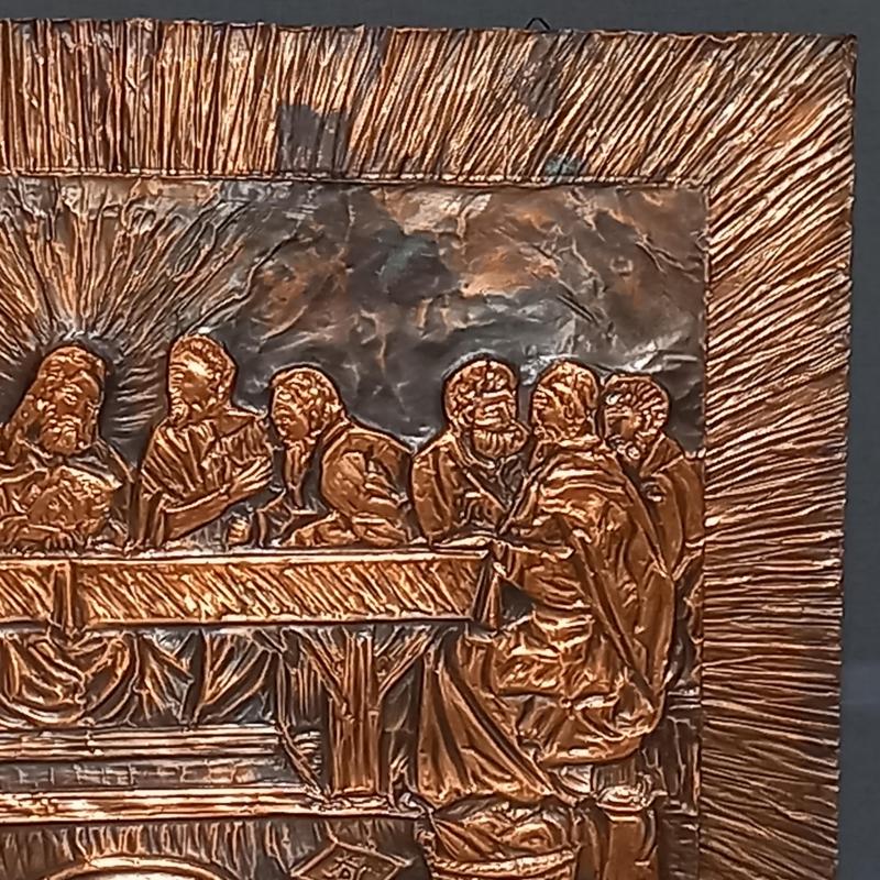 Bronzen plaquette Laatste Avondmaal
