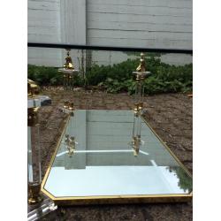 Salontafel met geslepen glas