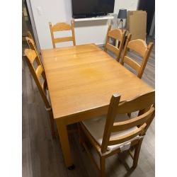 Eettafel   stoelen