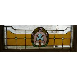 Art deco voorzetgflasraam - uitstekende staat
