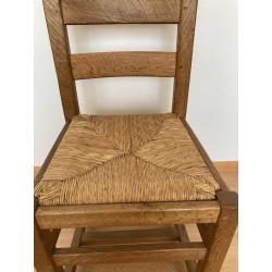 Licht eiken eetkamerstoelen