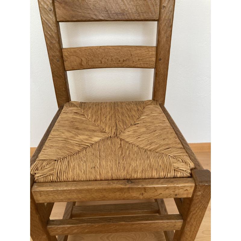 Licht eiken eetkamerstoelen
