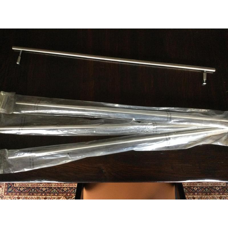 4 Handgrepen in inox voor lades 67 cm