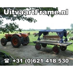 Uitvaart met uw eigen landbouw tractor kan en mag. Huur ons UitvaartFrame
