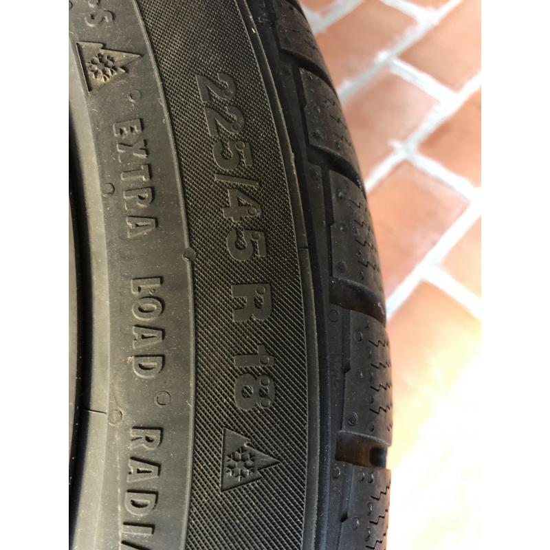 BMW 3 / BMW 4 Originele set Velgen   Continental Winterbanden