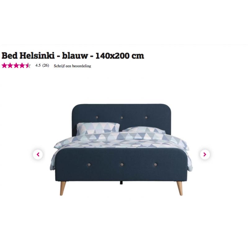 Bedframe donderblauw 140x200cm