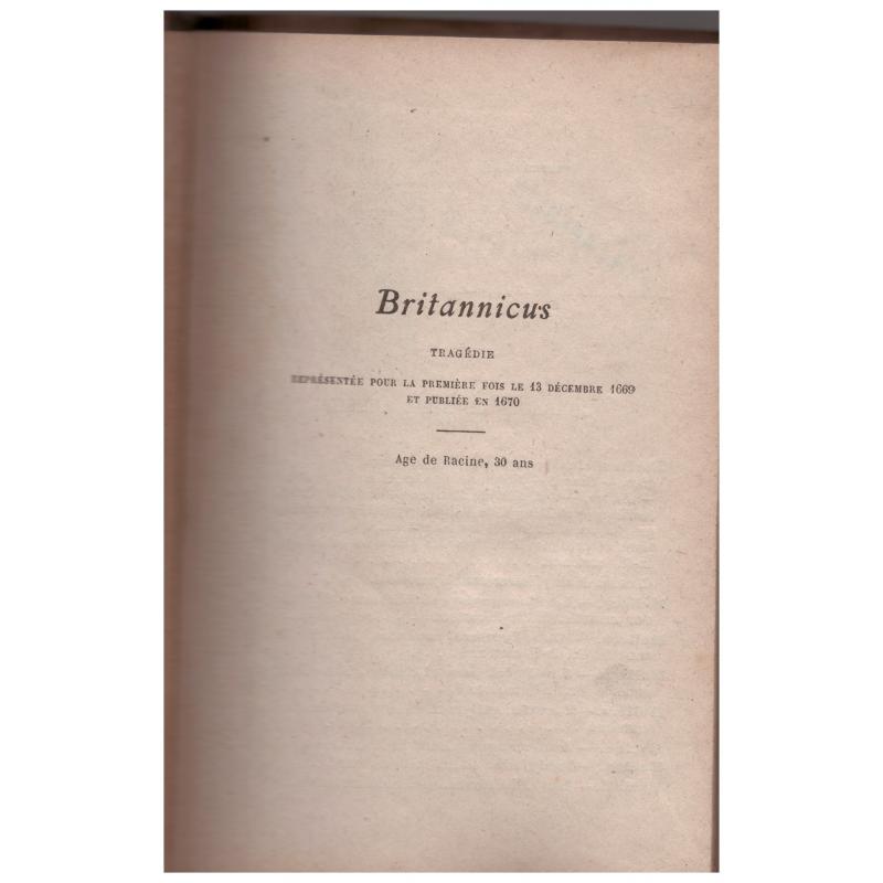 Racine - Britannicus
