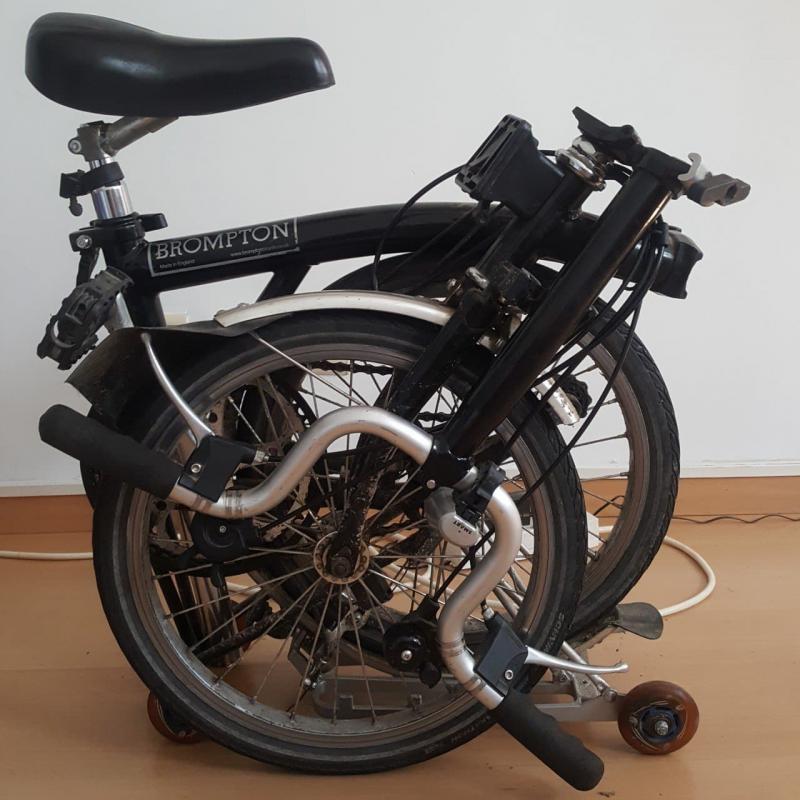 Zwarte Brompton (6 versnellingen) amper gebruikt