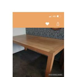Eikenhouten tafel 180x90