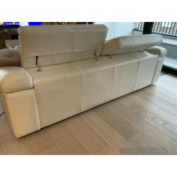 Witte lederen Salon