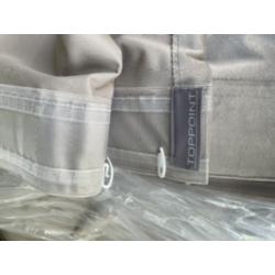 Wave gordijnen velours beige