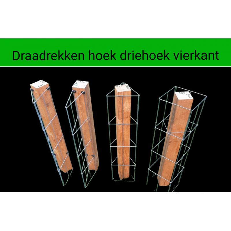Beplanting langs staanders van een overkapping leiden.