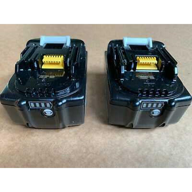 Makita 18v 5ah accu's zo goed als nieuw