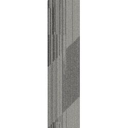 Prachtige 25x100cm Tapijttegels Speels streeppatroon -60%!!