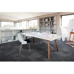 Mooie betonlook tapijttegels Composure in zwart/antraciet