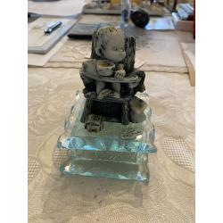 Beeldje kind met certificaat (Italië) Murano glas