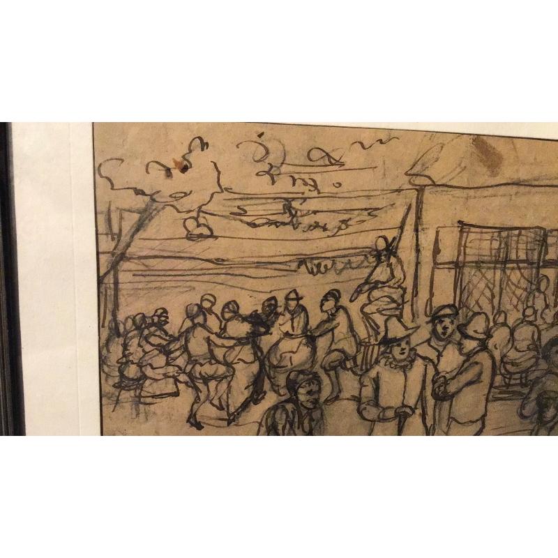 Potlood tekening J.B Leopold leemputten 1872