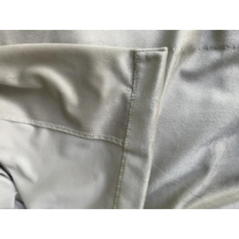 Wave gordijnen velours beige