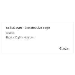 Bartafel uit acacia hout