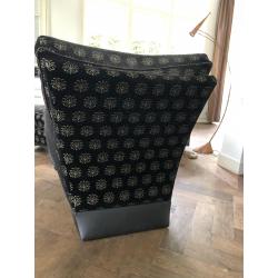 Chaisse longue en Fauteuil met hocker