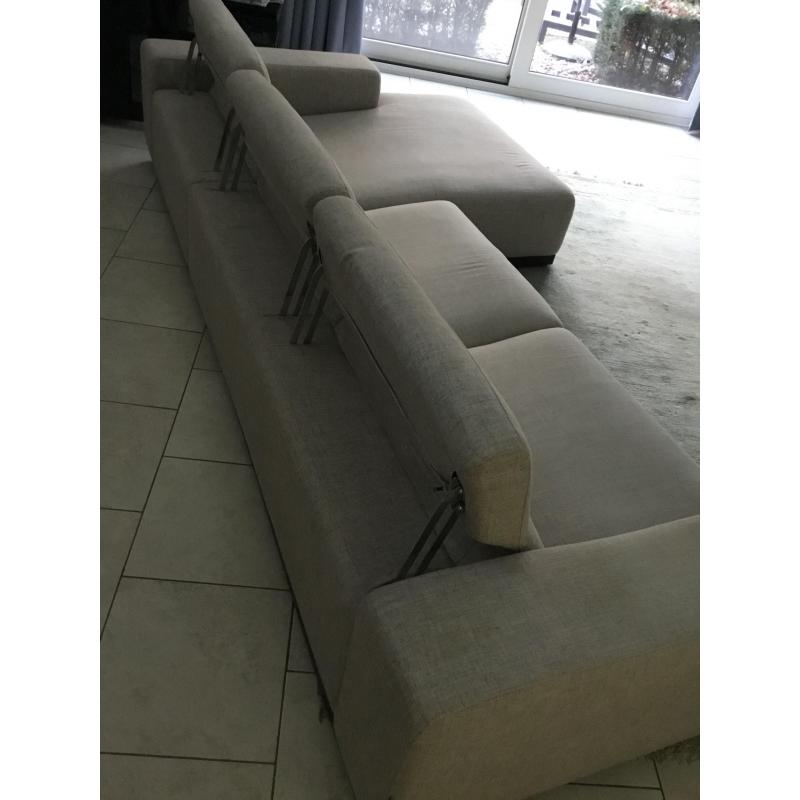 3-zit met chaise longue