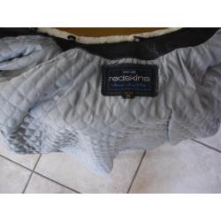 Leren jas met afneembare kraag, Amercain Vintage