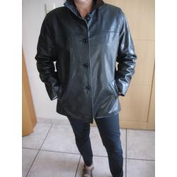 Leren jas met afneembare kraag, Amercain Vintage