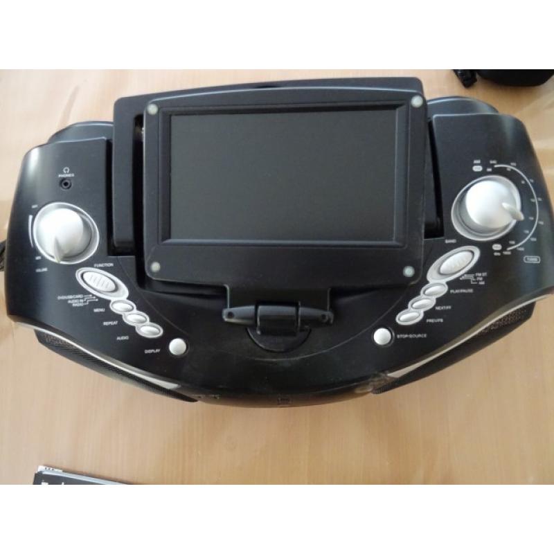 Radio-CD-DVD speler met LCD scherm