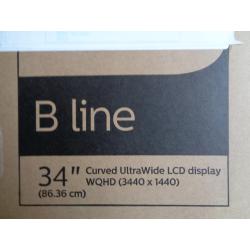 PHILIPS curved ultra wide lcd display 34 inch