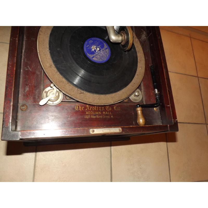 aeolian vocalion graduola platenspeler Antiek  anno1920