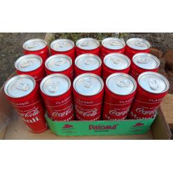 15 duitse Trink 'ne Eiskalte Coca Cola blikjes - Classic