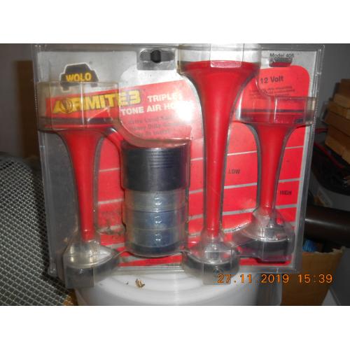 Lucht hoorn met compressor 12 volt