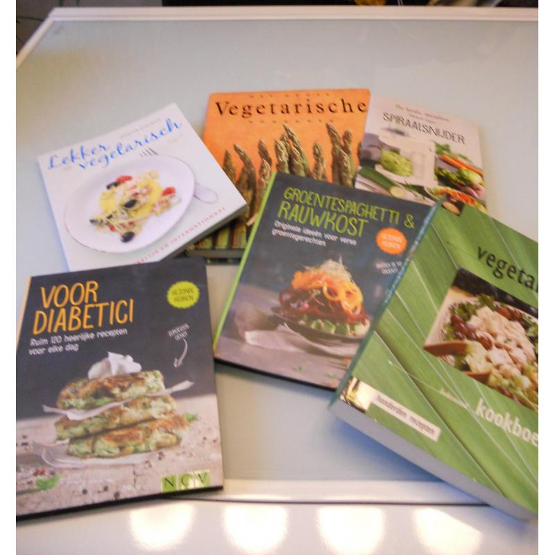 vegetarische en andere niet gebruikte kookboeken