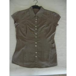 Bruin/taupe blouse voor dames - merk Vero Moda - maat M