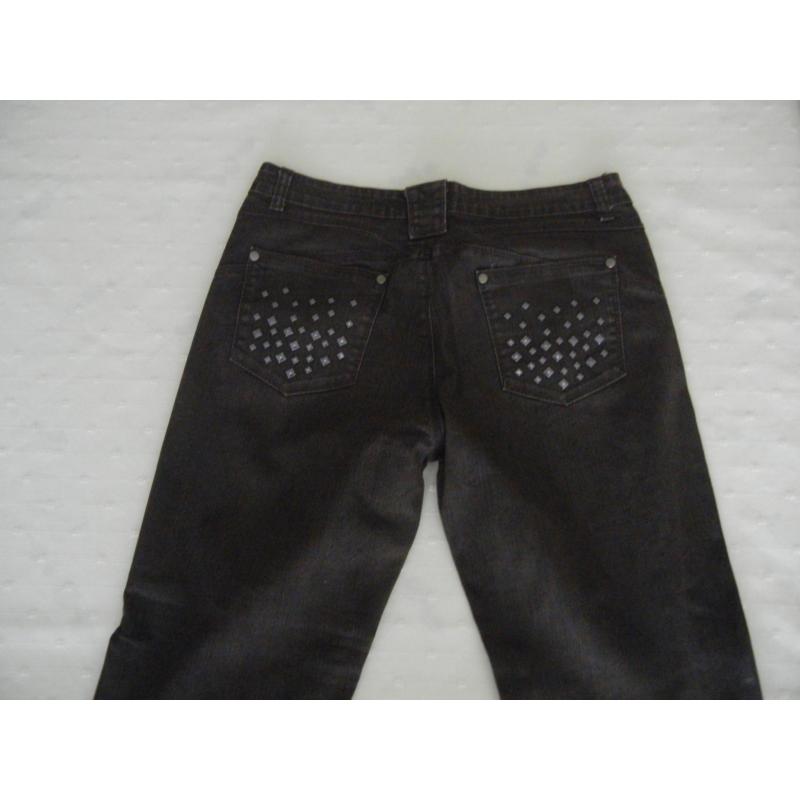 Bruine jeans dames - merk Spirituel - maat 40