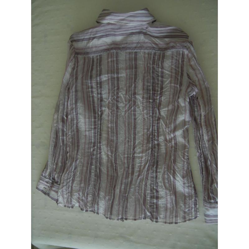 Nieuw: Paars-roze-wit blouse voor dames - merk Bonita - maat 42